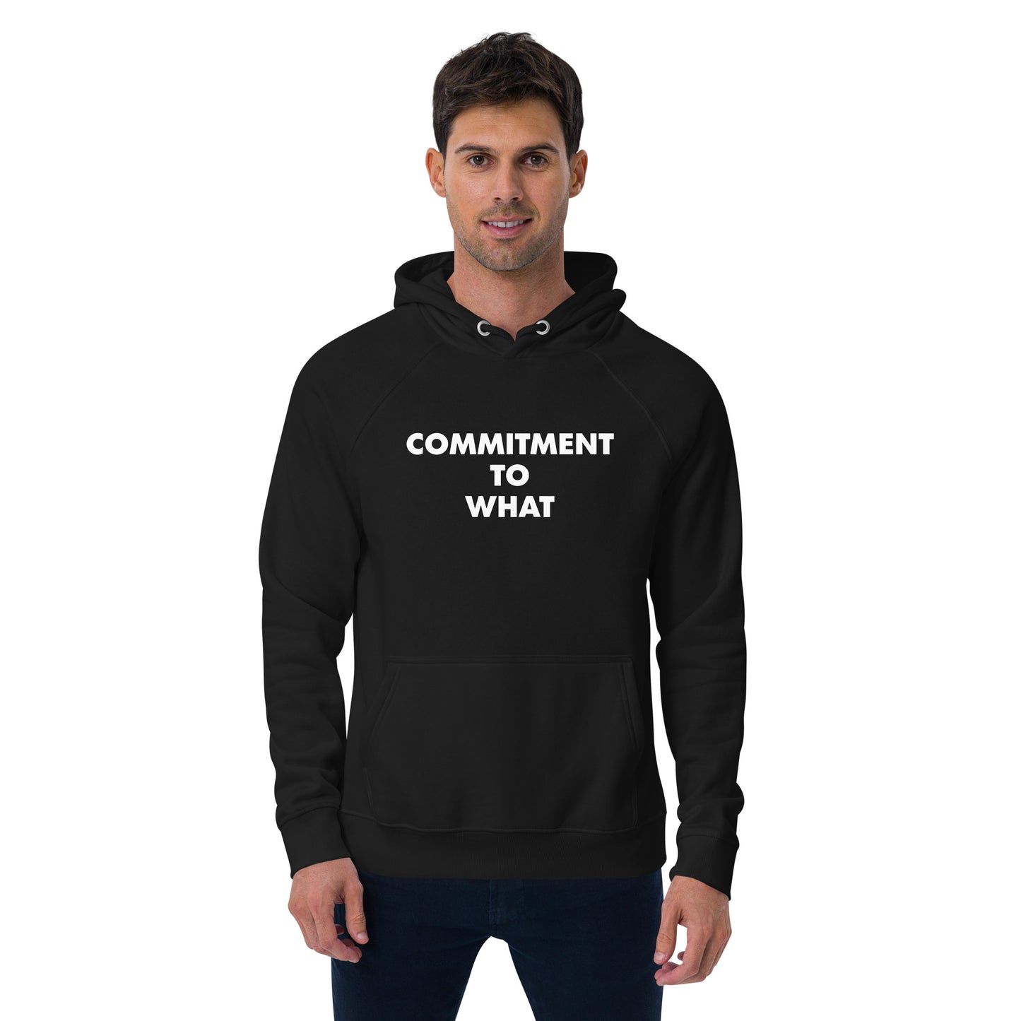 Commitment to What Eco Raglan Hoodie