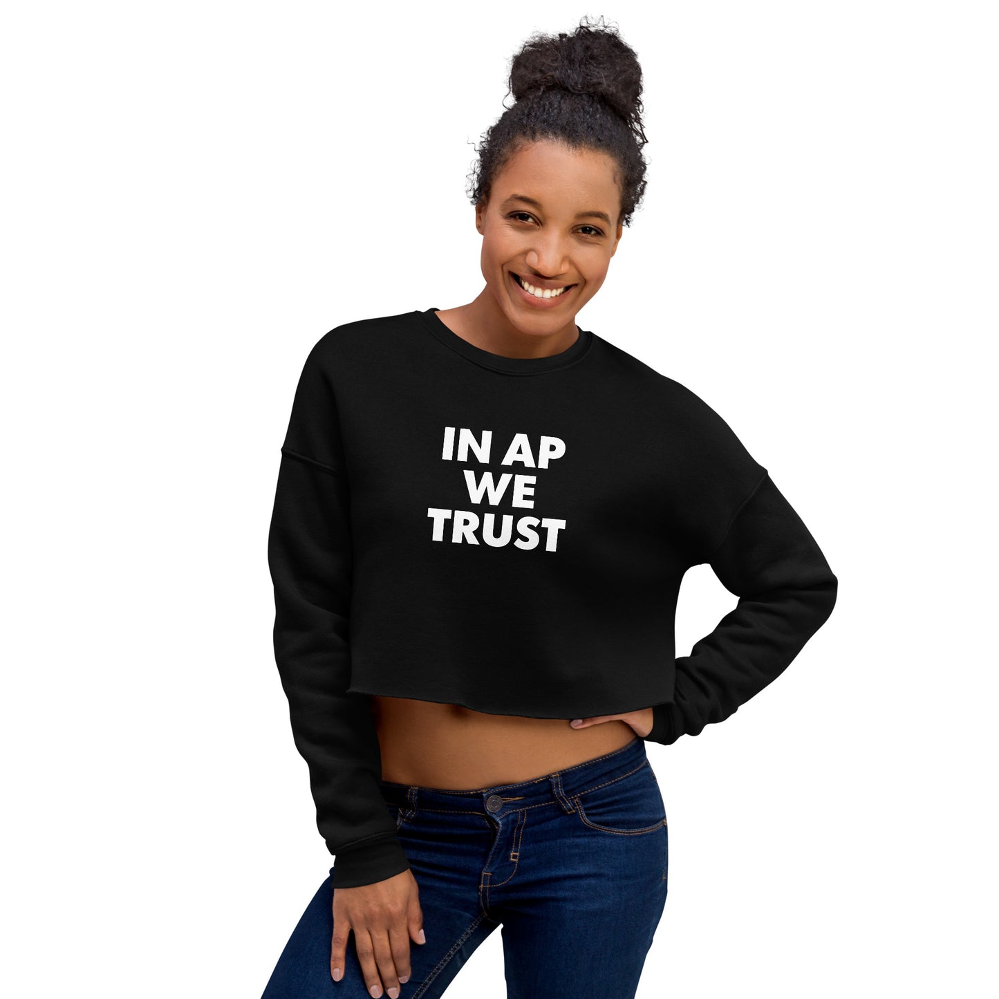 In AP We Trust Crop Sweatshirt