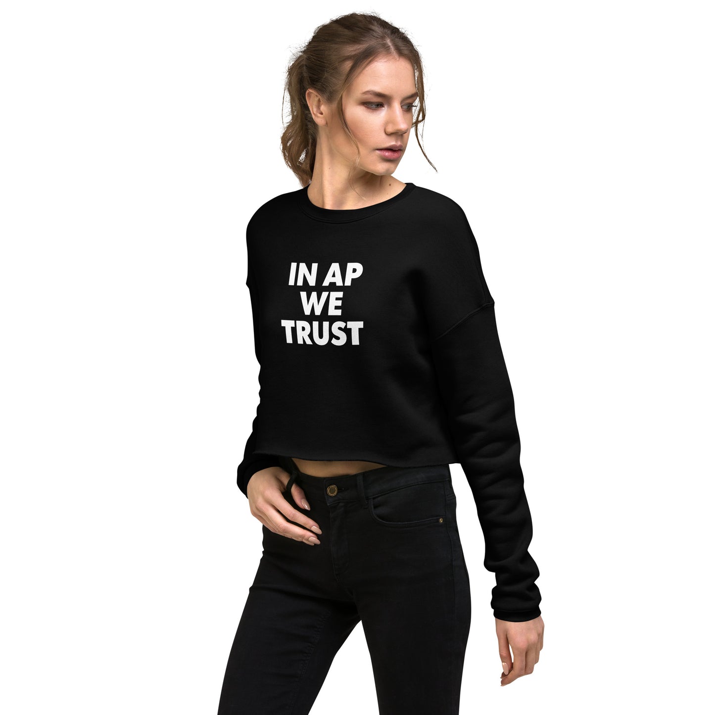 In AP We Trust Crop Sweatshirt