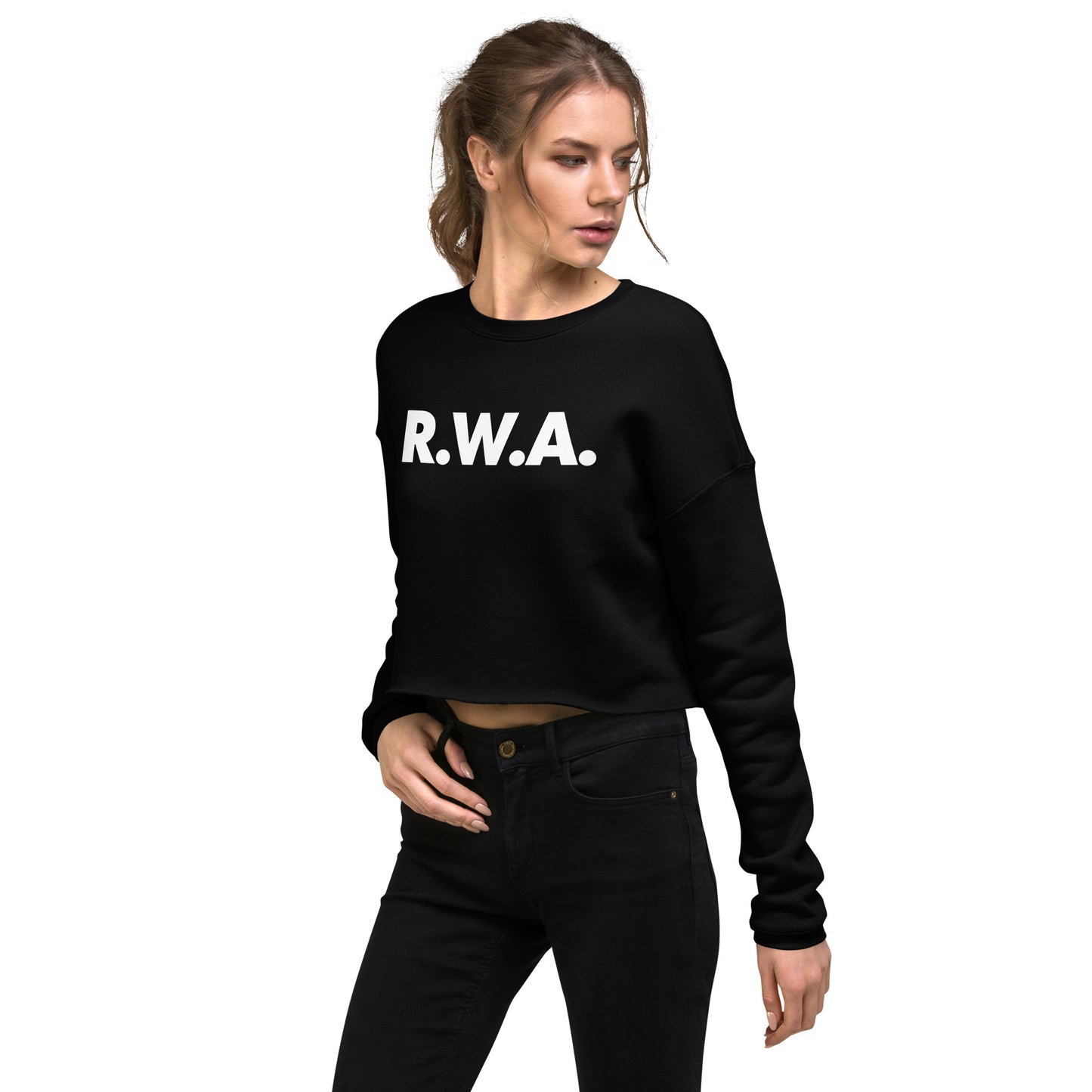 Raiders With Attitude Crop Sweatshirt