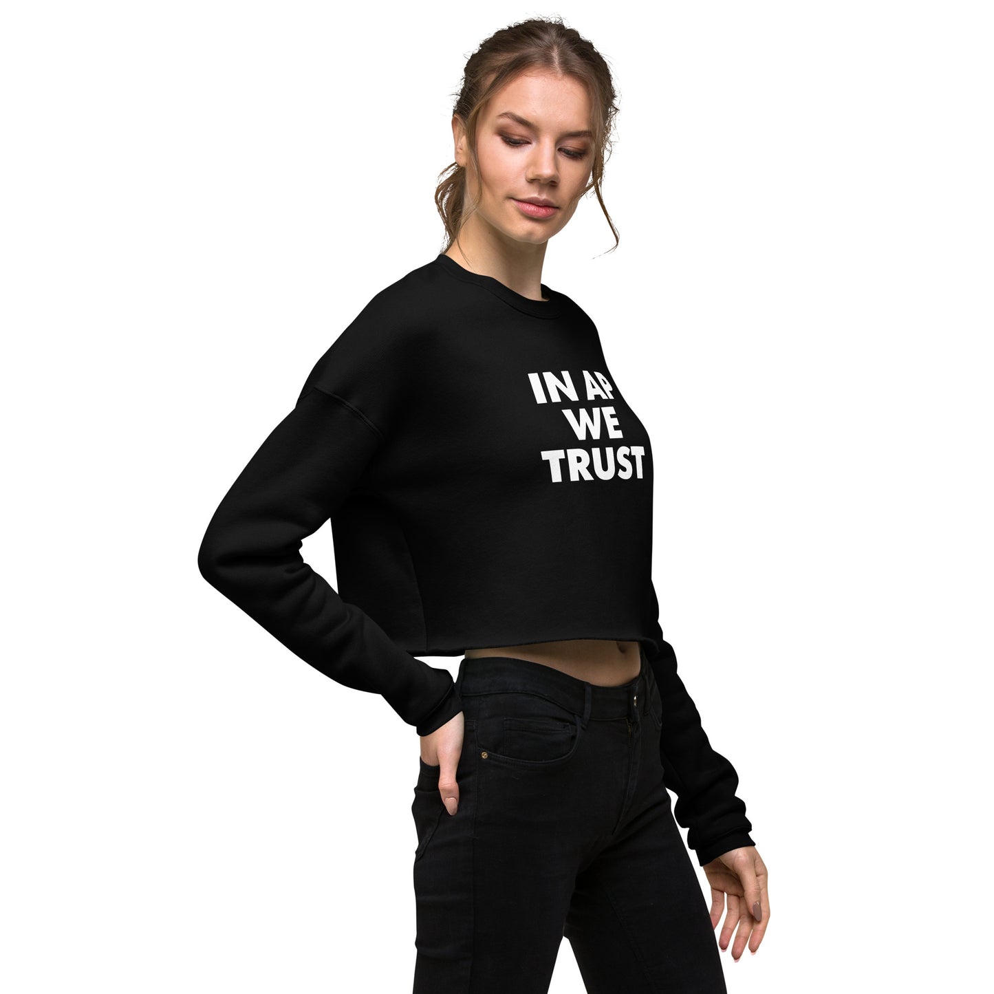 In AP We Trust Crop Sweatshirt